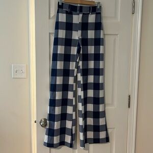 Free people buffalo plaid high waisted pants